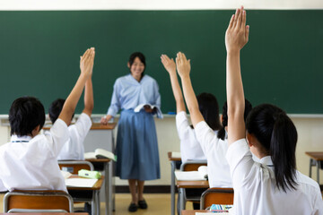 中学生の授業風景