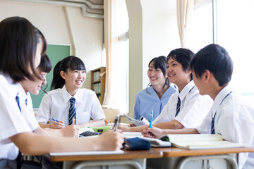 中学生の授業風景
