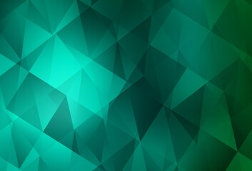 Obraz premium Light Green vector abstract mosaic background.