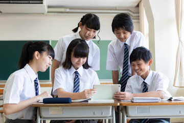 中学生の授業風景