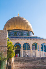 Fototapeta na wymiar Dome of the Rock - Mezquita de Omar - Islan 