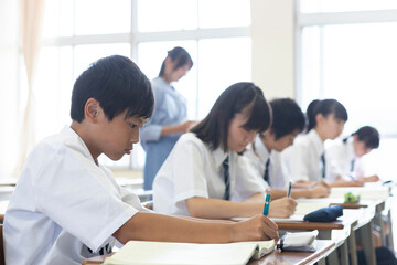 Fototapeta premium 中学生の授業風景