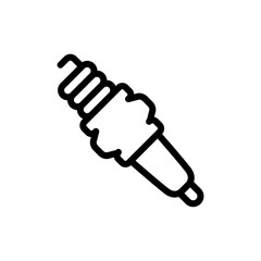 spark plug icon vector symbol template