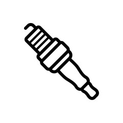 spark plug icon vector symbol template