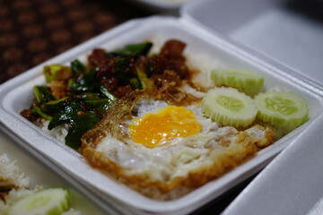 Thai Street food in the night market  at Thailand