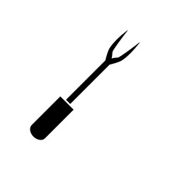 barbecue fork icon vector symbol template