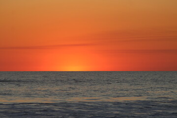 sunset over the sea