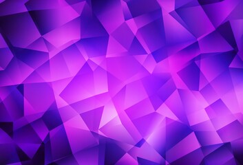 Light Purple, Pink vector triangle mosaic texture.