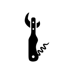 bottle opener icon vector symbol template