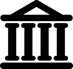 シンプルなミュージアムのピクトグラム