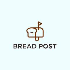 bread delivery Logo vector silhouette icon