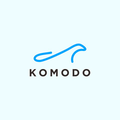 Komodo Logo vector silhouette icon