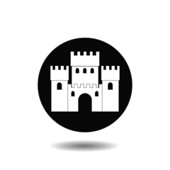 Castle icon with shadow