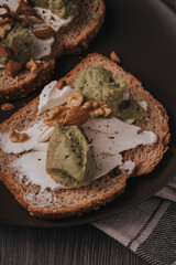 CHEESE AND AVOCADO TOAST