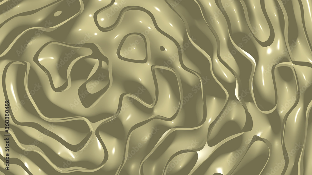Poster uniform 3d abstract background of simple patterns of vegas gold color with lighting and shadows for 