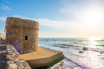 Torre de la Mata is an old watchtower at the coast originally built  in 14th century.
