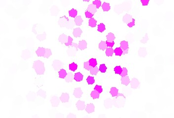 Light Purple, Pink vector template with chaotic shapes.