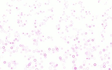 Light Pink vector template with circles.