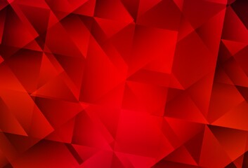 Fototapeta premium Light Red vector gradient triangles texture.