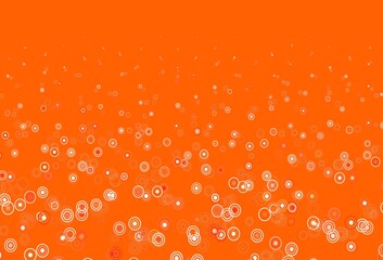 Light Red vector background with spots.