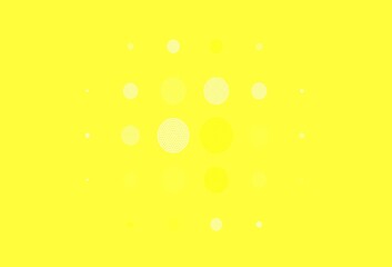Light Yellow vector texture with disks.