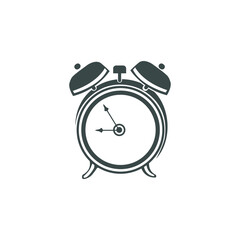 Vector image of a stylized alarm clock