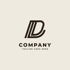 Initial D Monogram Logo Design