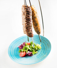 Shish kebab on a stick