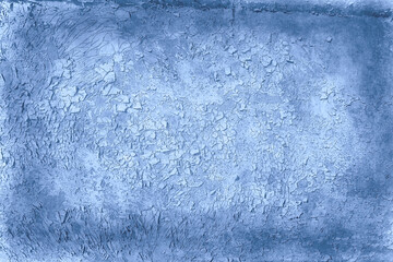blue plaster background / abstract cold vintage background old concrete texture