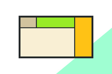 Color geometric design, vector background.