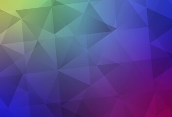 Light Multicolor vector low poly background.