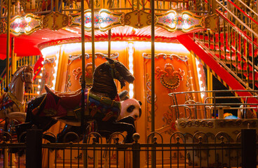 Carousel at night