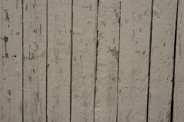 Texture of boards painted with white paint