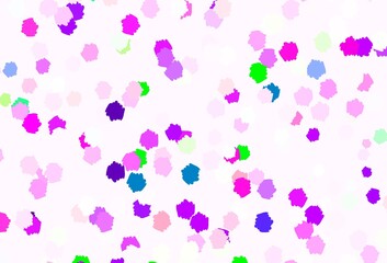 Light Green, Red vector texture with abstract forms.