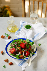 Tomato  Salad panzanella.style vintage.