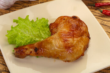 Roasted chicken leg