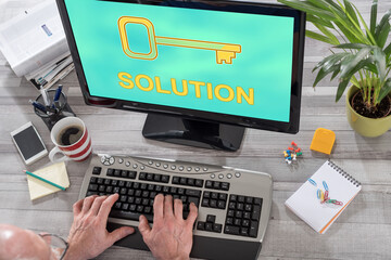 Solution concept on a computer