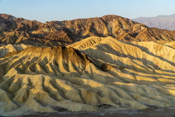 California, death valley, Zabriskie point at dawn - Powered by Adobe