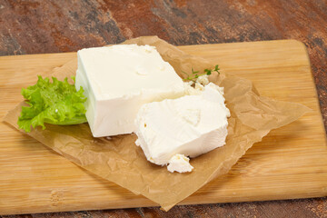 Greek traditional Feta soft cheese