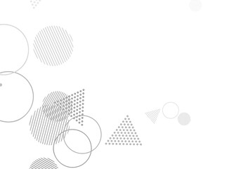 Light Gray vector background with polygonal style with circles.