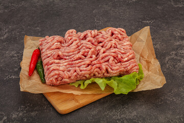 Raw Minced pork meat for cooking