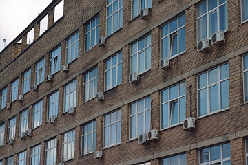 brick wall of an old industrial building