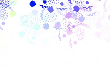 Light Multicolor vector elegant template with flowers, roses.