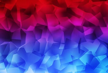 Light Blue, Red vector abstract polygonal template.
