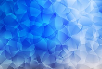 Light Blue, Yellow vector backdrop with memphis shapes.