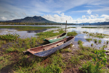 boats on the lake