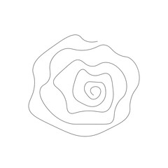 Rose flower floral concept. Vector illustration