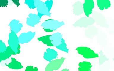 Light Green vector backdrop with memphis shapes.