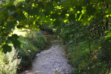 a small river in the city limits