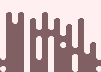 Rose Taupe color Abstract Rounded Color Lines halftone transition background illustration